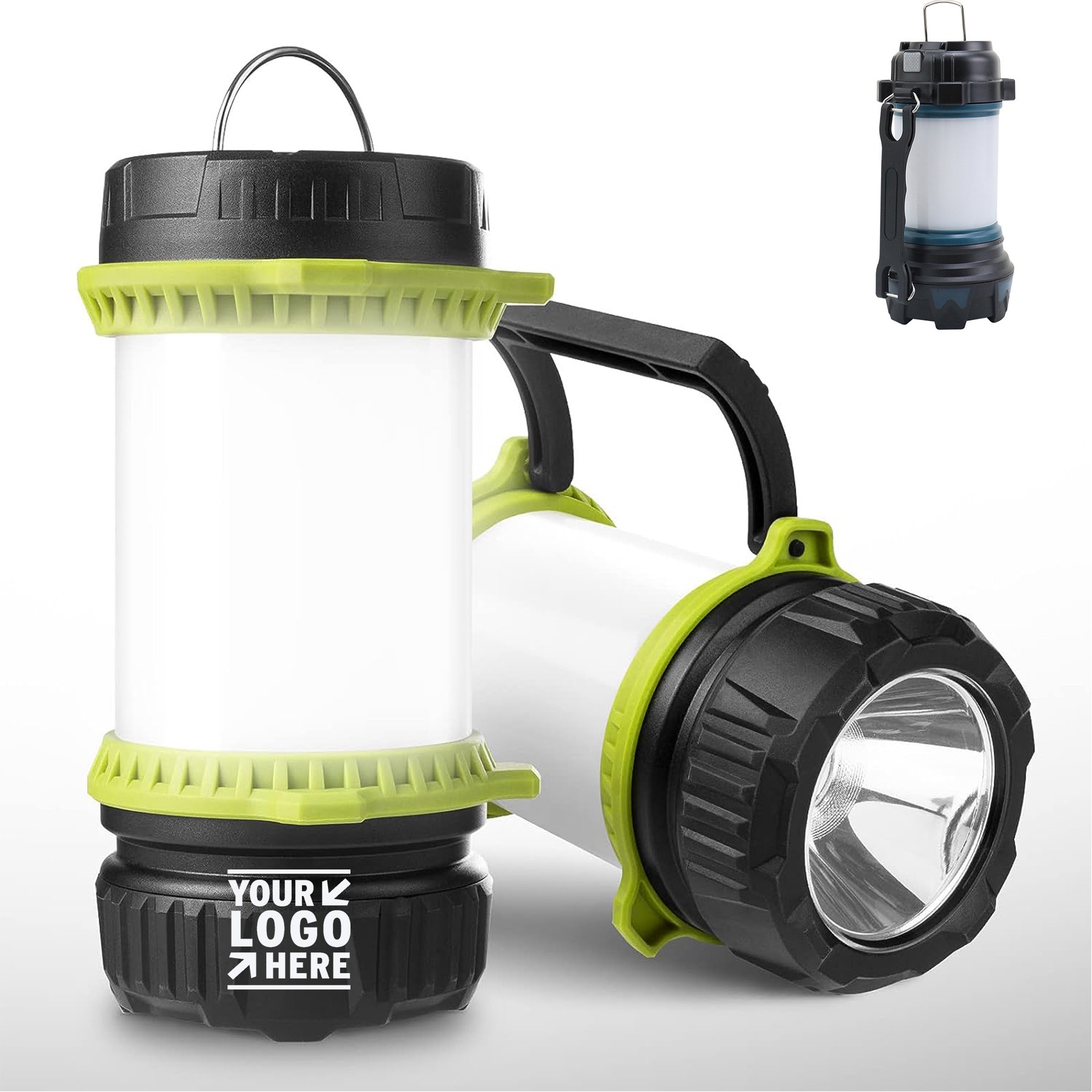 5 Light Modes 500LM Flashlight Lighting Ever LED Camping Lantern Rechargeable 2600mAh Power Bank 2