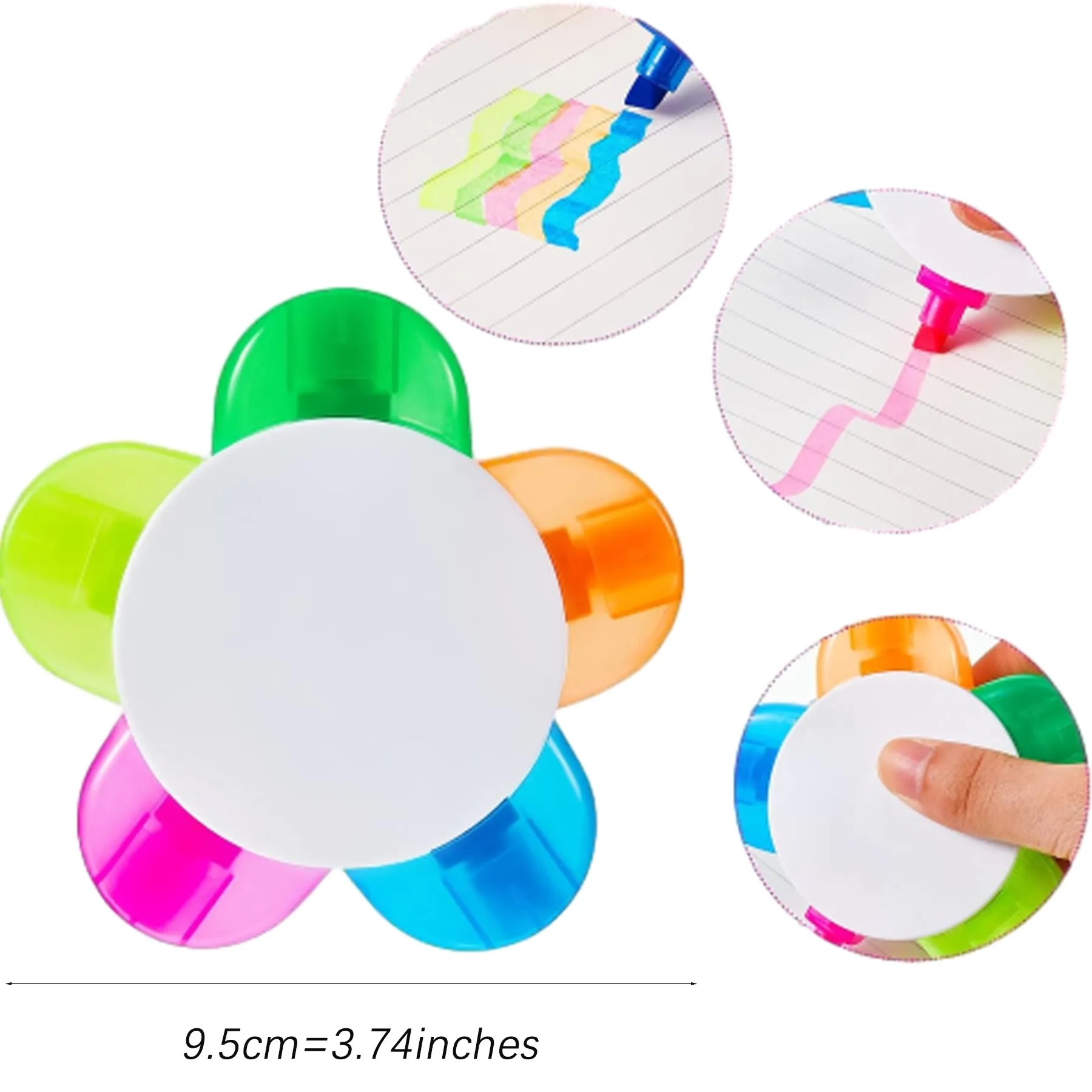 5 Color Flower Shape Highlighter Pens 6
