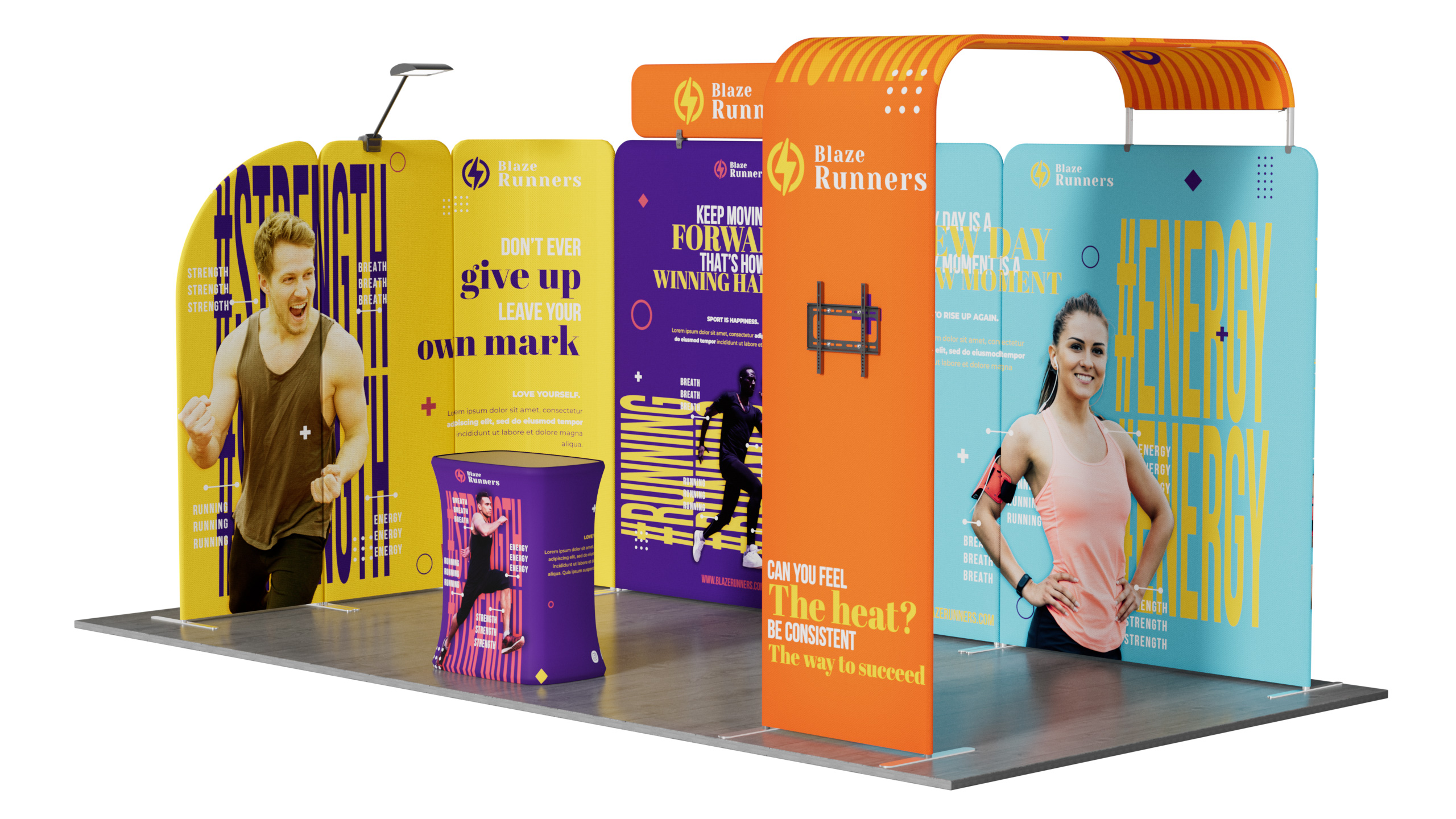 10'x20' Tradeshow Booth Kit - L Kit 3