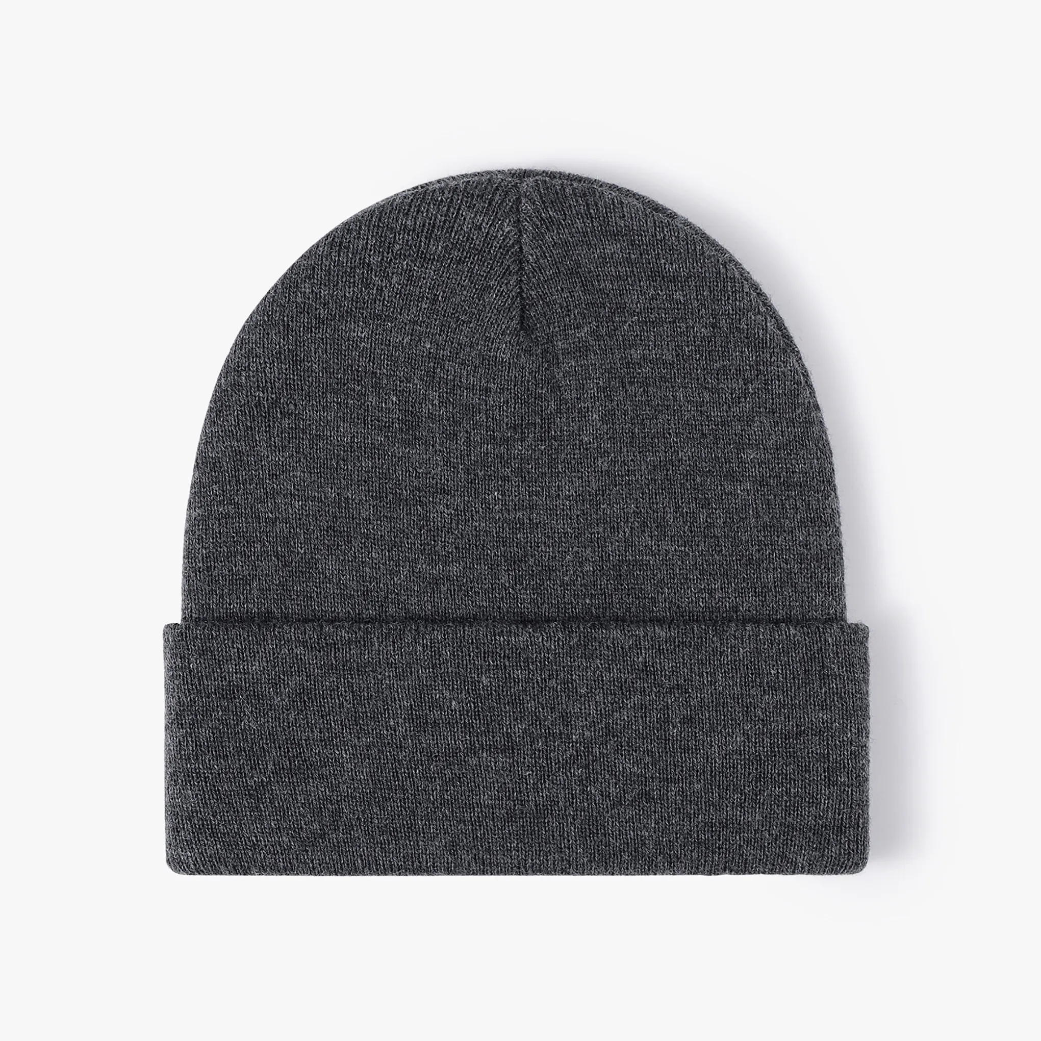 Unisex Acrylic Knit Cuffed Beanie Caps 18