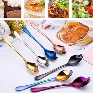 8.26 Inch Sturdy 2 IN 1 Salad Fork Spoon 15