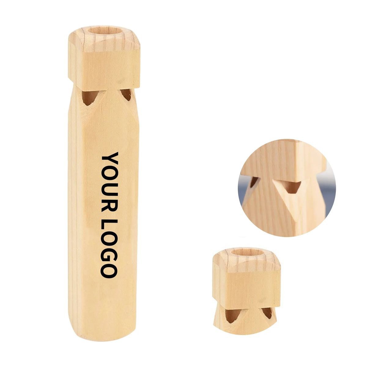 Wooden 7.5 Inch Train Sound Whistle Toy 2