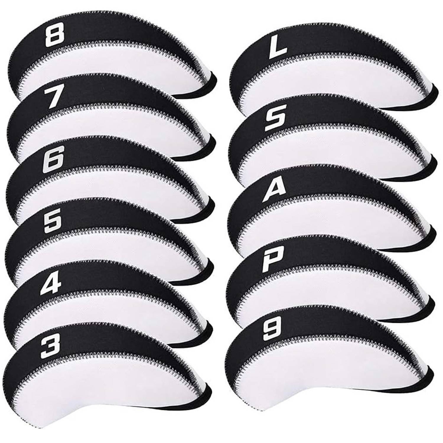 11PCS Custom Neoprene Golf Club Headcover 9