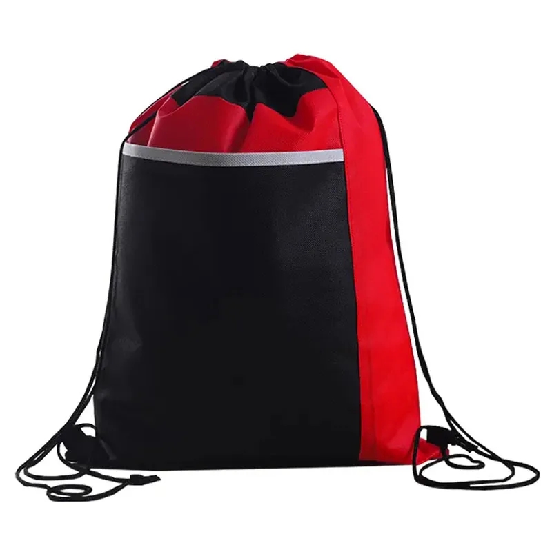 Non-Woven Drawstring Backpack With Large Front Pocket 7