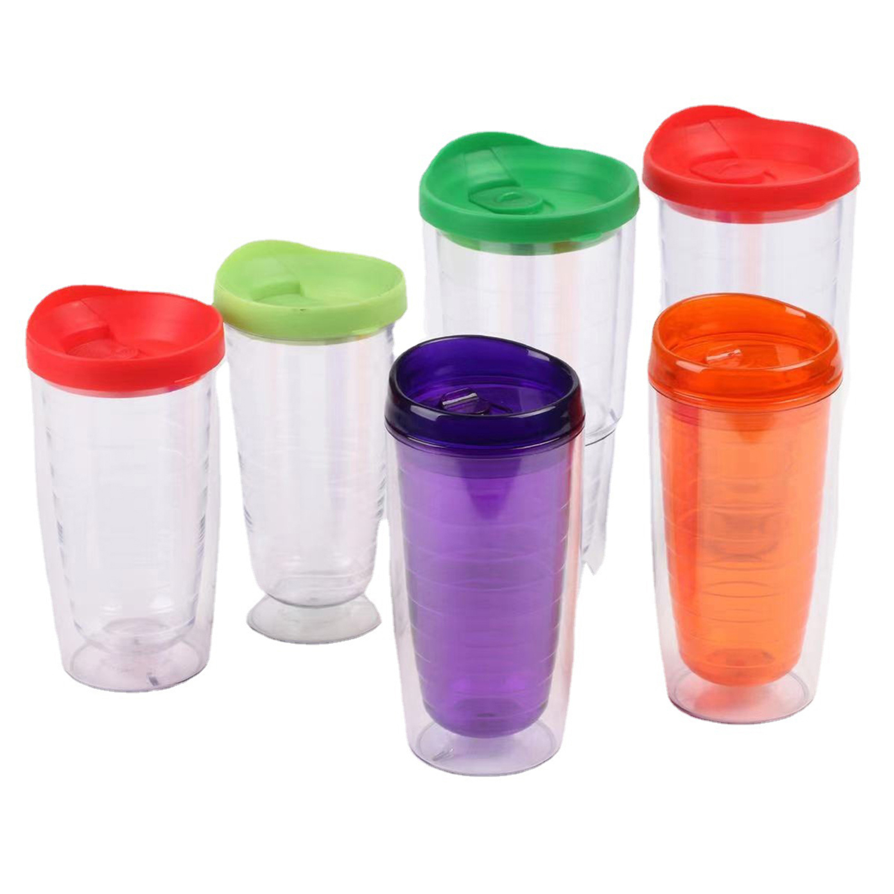 Clear Insulated Tumbler with Lid 3