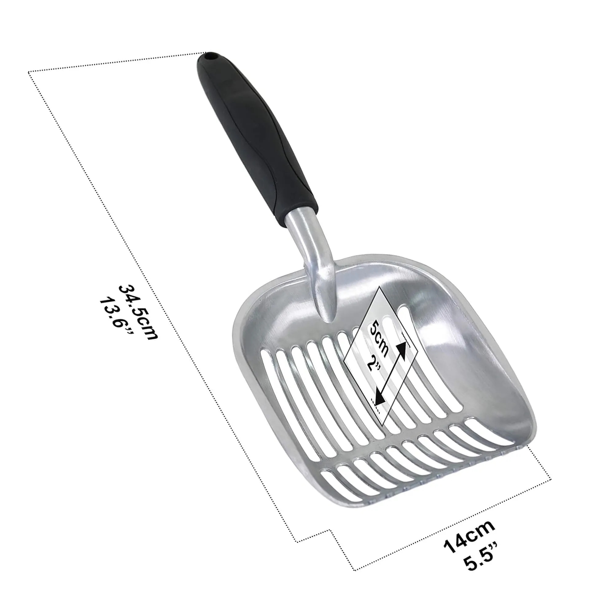 Alloy cat litter scoop 2