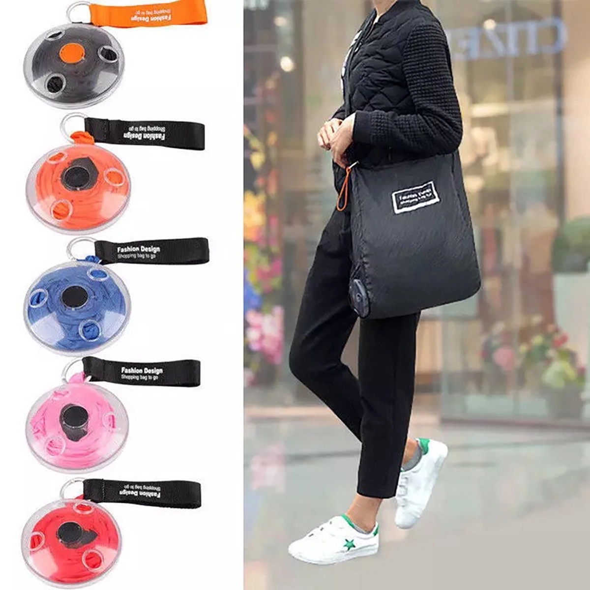 Foldable Portable Supermarket Shopping Bag 2