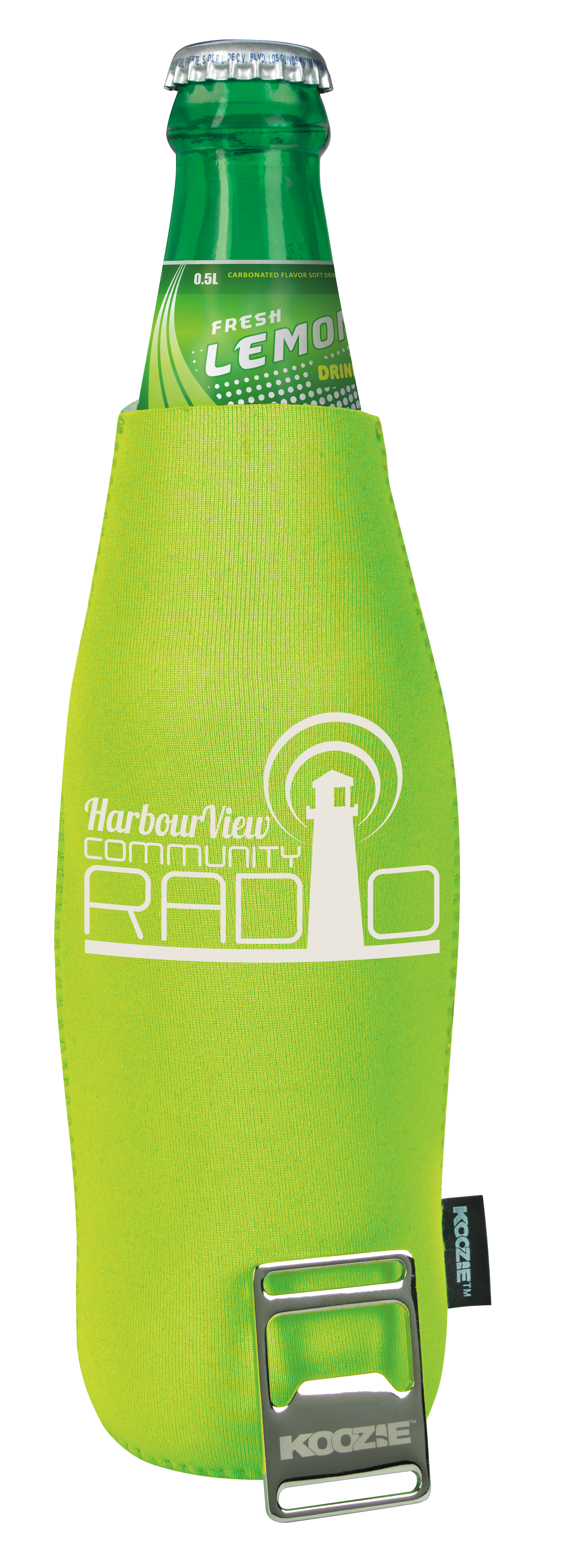 Koozie® Bottle Cooler w/ Removable Bottle Opener 21