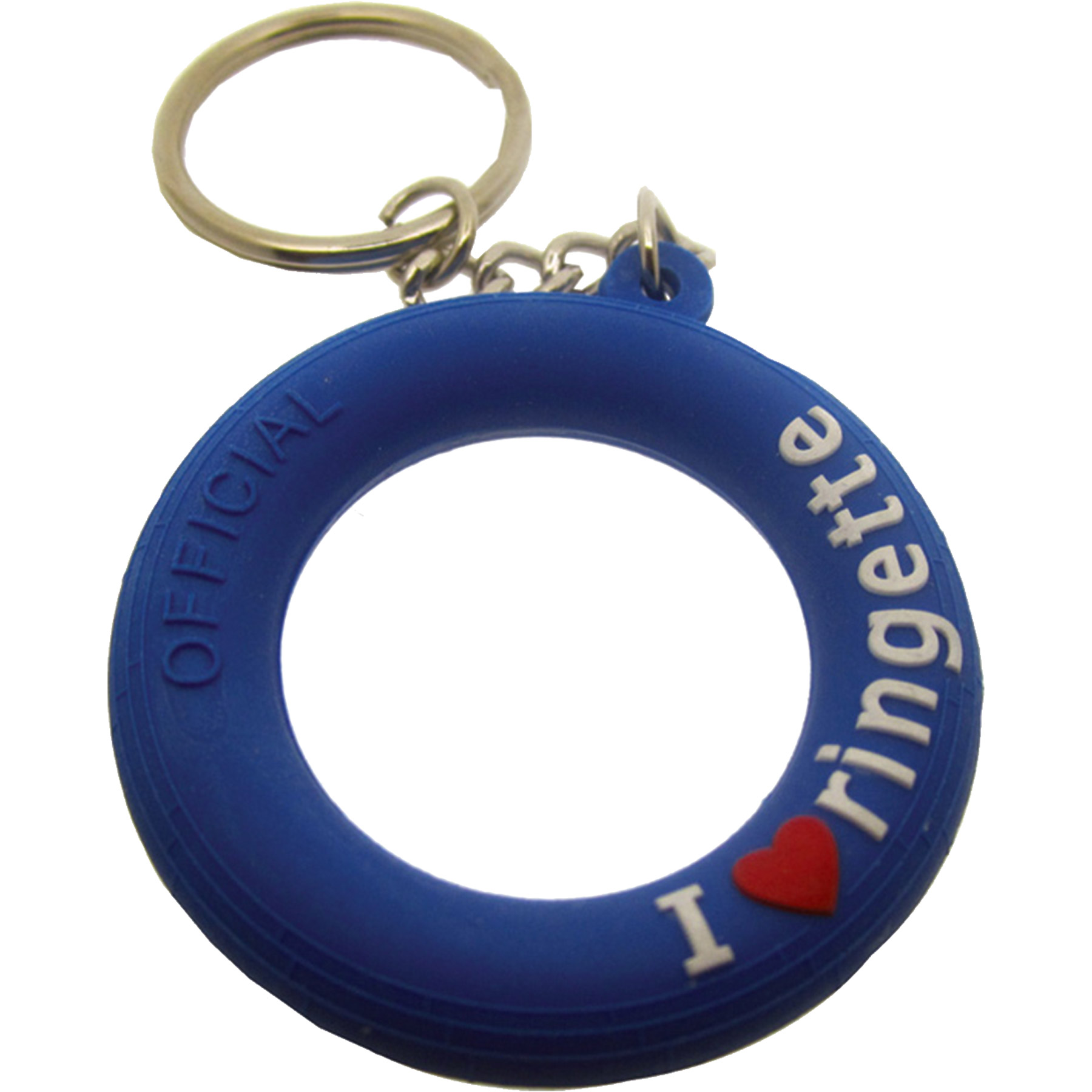 PVC Fob with Keyring: 1 3/4" W x 1 3/4" H 1