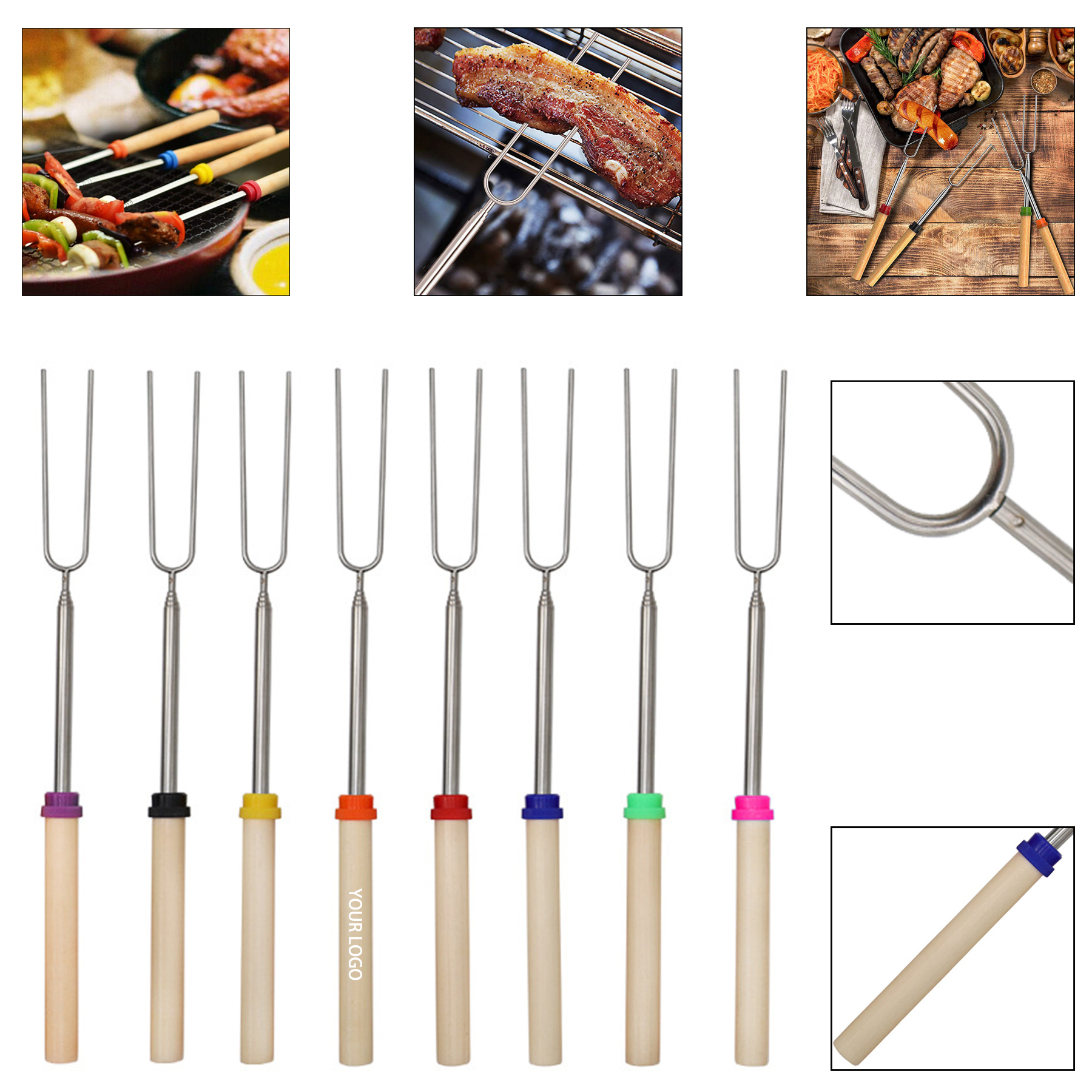 Telescoping Roasting Fork 1