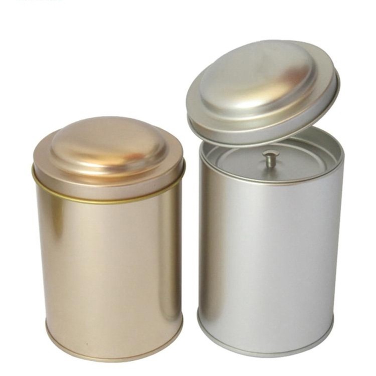 White Round Empty Tin 1