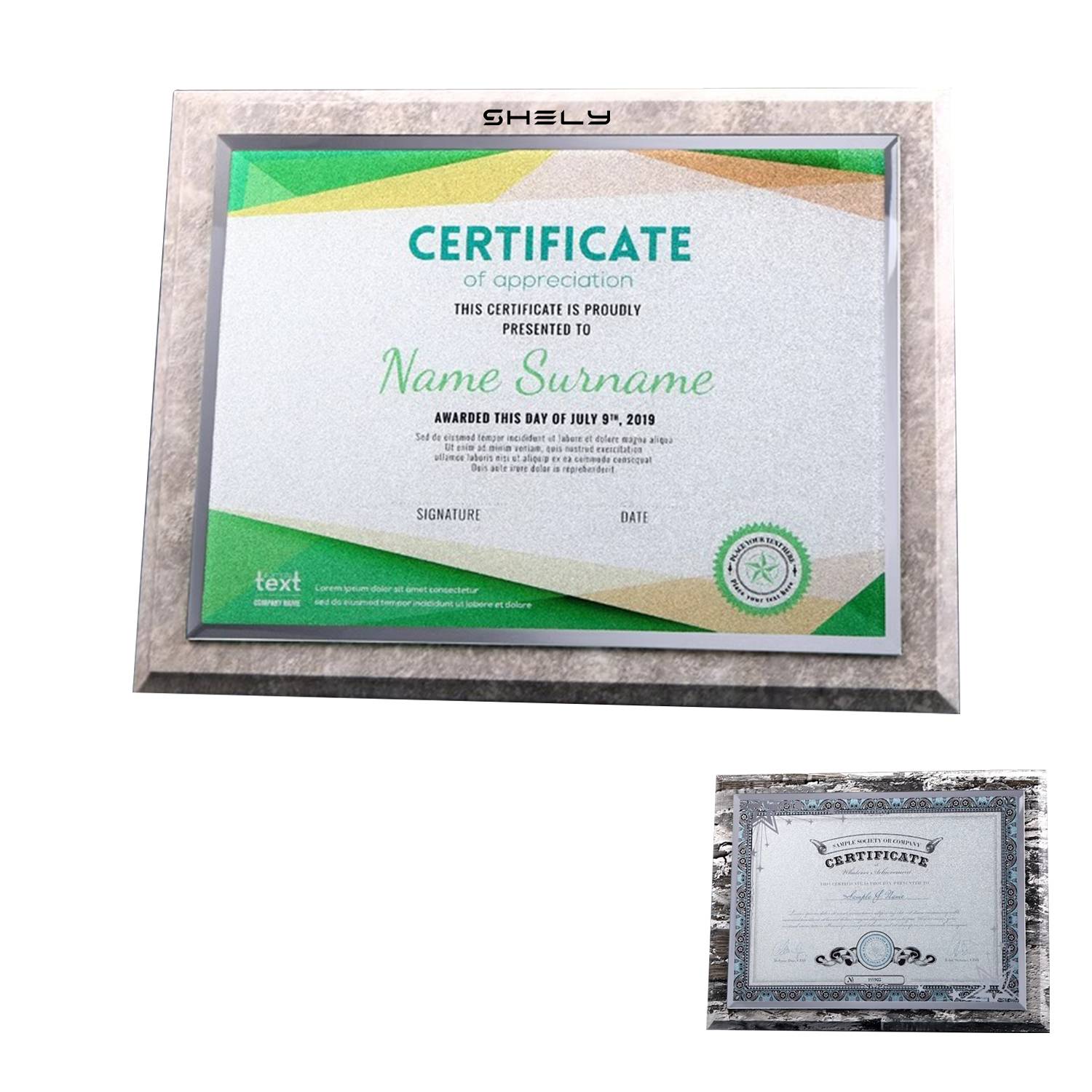 Marble Certificate Of Honor 2