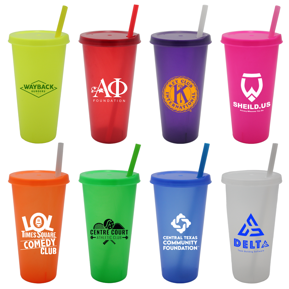 26 oz. Tumbler with Lid and Straw 26