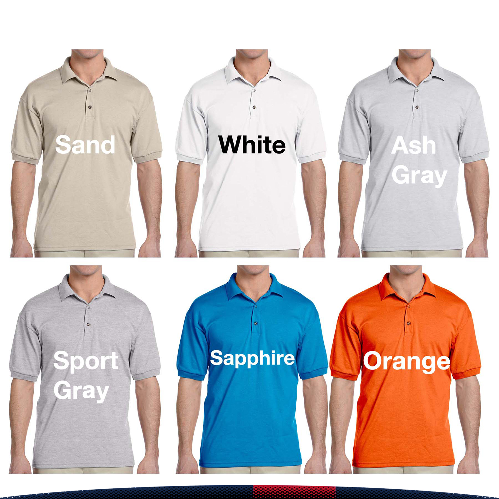 Gildan® 5.6 oz. Adult Cotton/Sports Polo Shirts 4