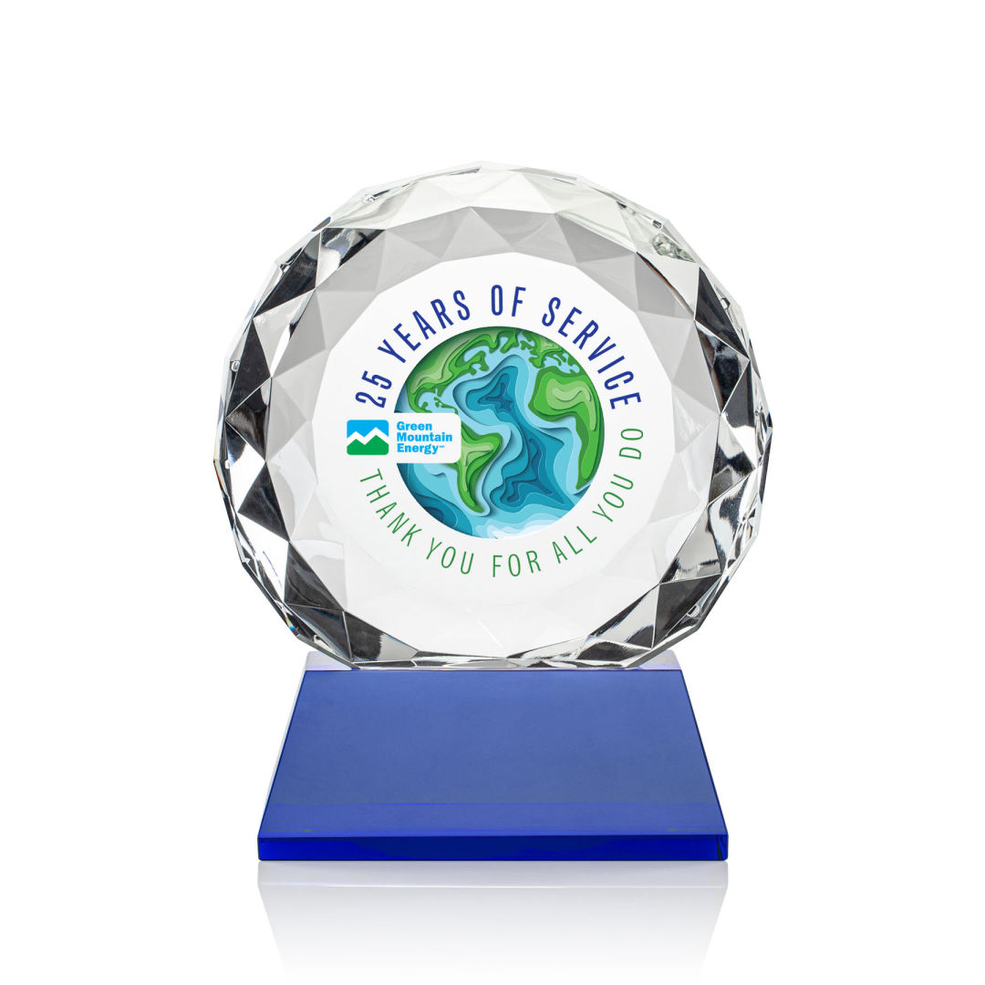 Seville VividPrint™ Award on Entwhistle Base - Blue 6