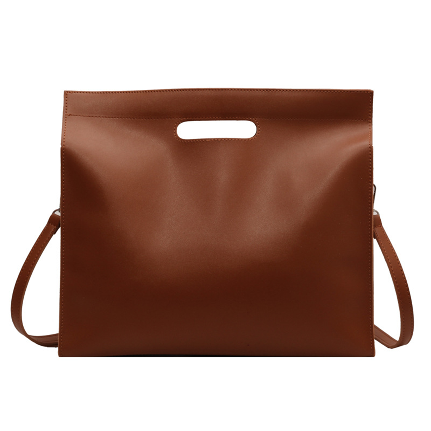 PU Leather Simple Large Capacity Tote bag, custom tote bag with logo imprint 5