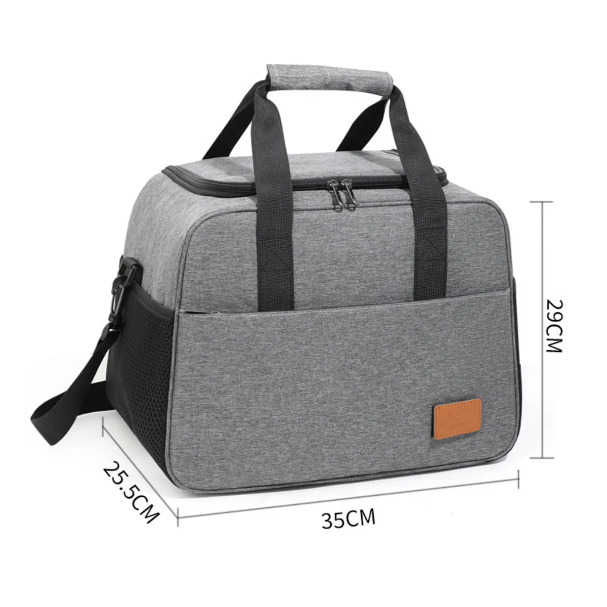 Insulated Picnic Lunch Cooler Tote Bag with Shoulder Strap 1