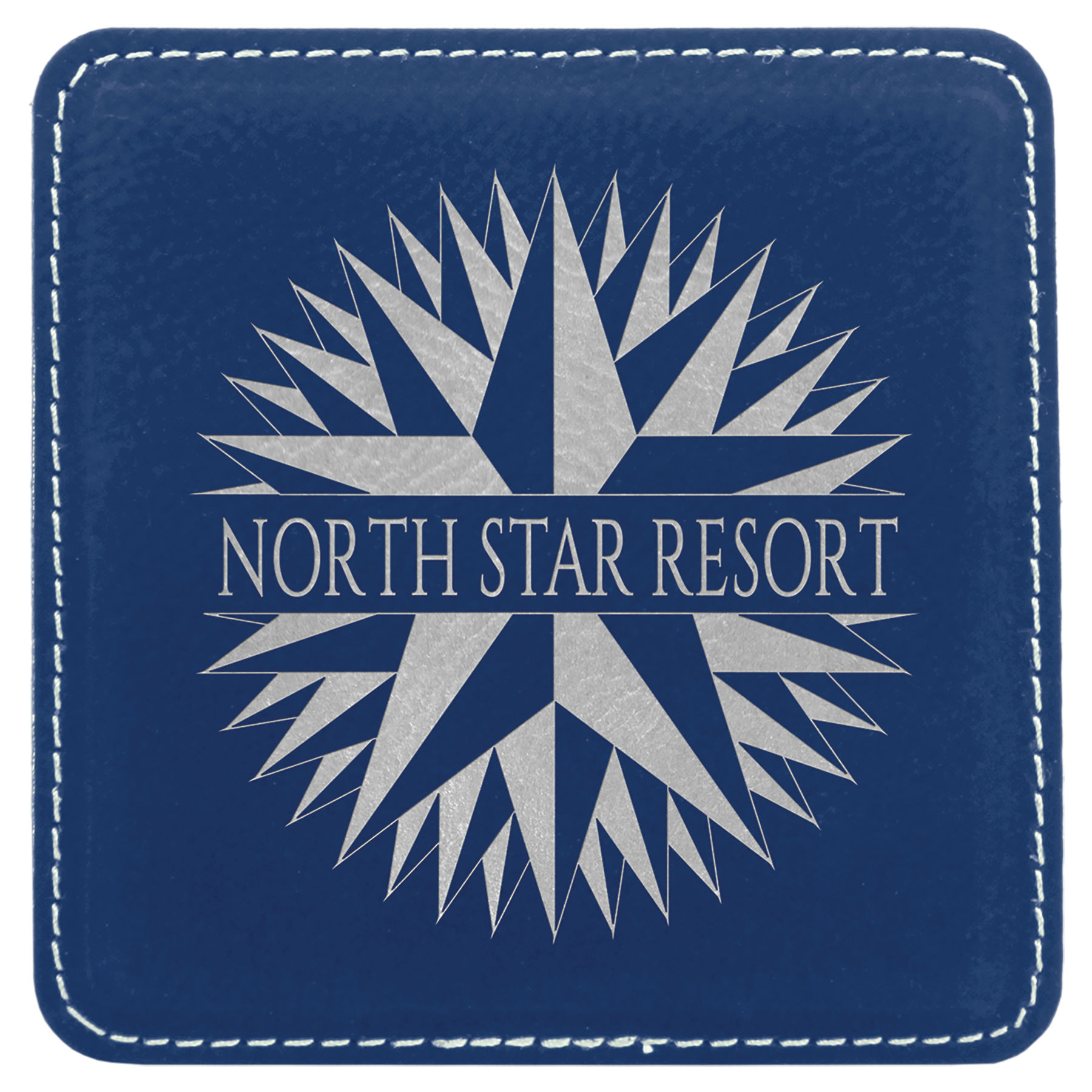Leather Square Coaster, 4 x 4 x 5/32" 13