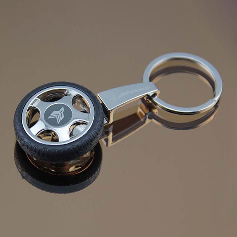 Wheel Shape Metal Key Chain 4