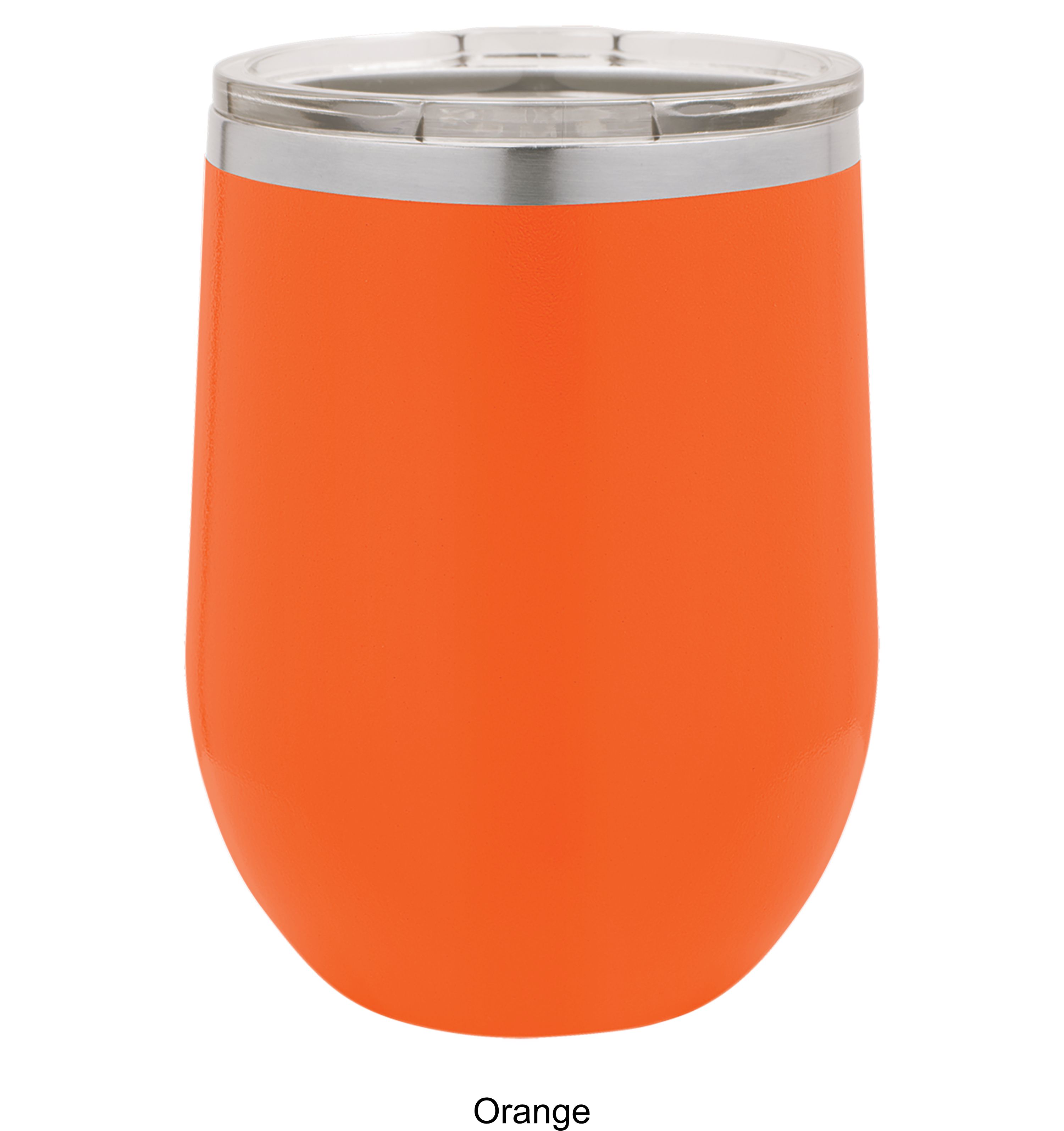12 Oz. Polar Camel Stemless Wine Glass w/Lid Stainless Steel 11