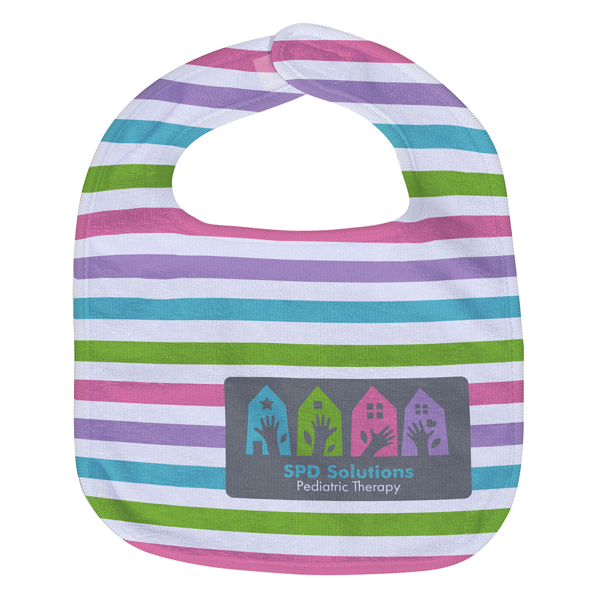 Silk Touch  Baby Bib 10" x 13" 360GSM Poly/Cotton - Full Color 6