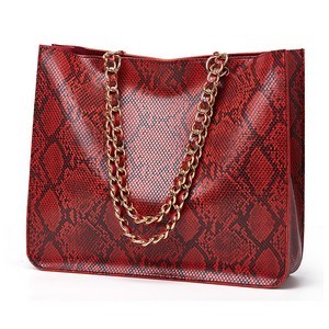 Snake Print Tote Bag With Stylish Design 11