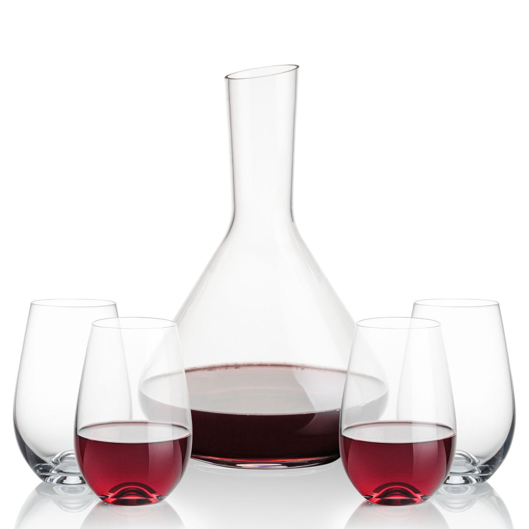 Terrassa Carafe & Boston Stemless Wine 2