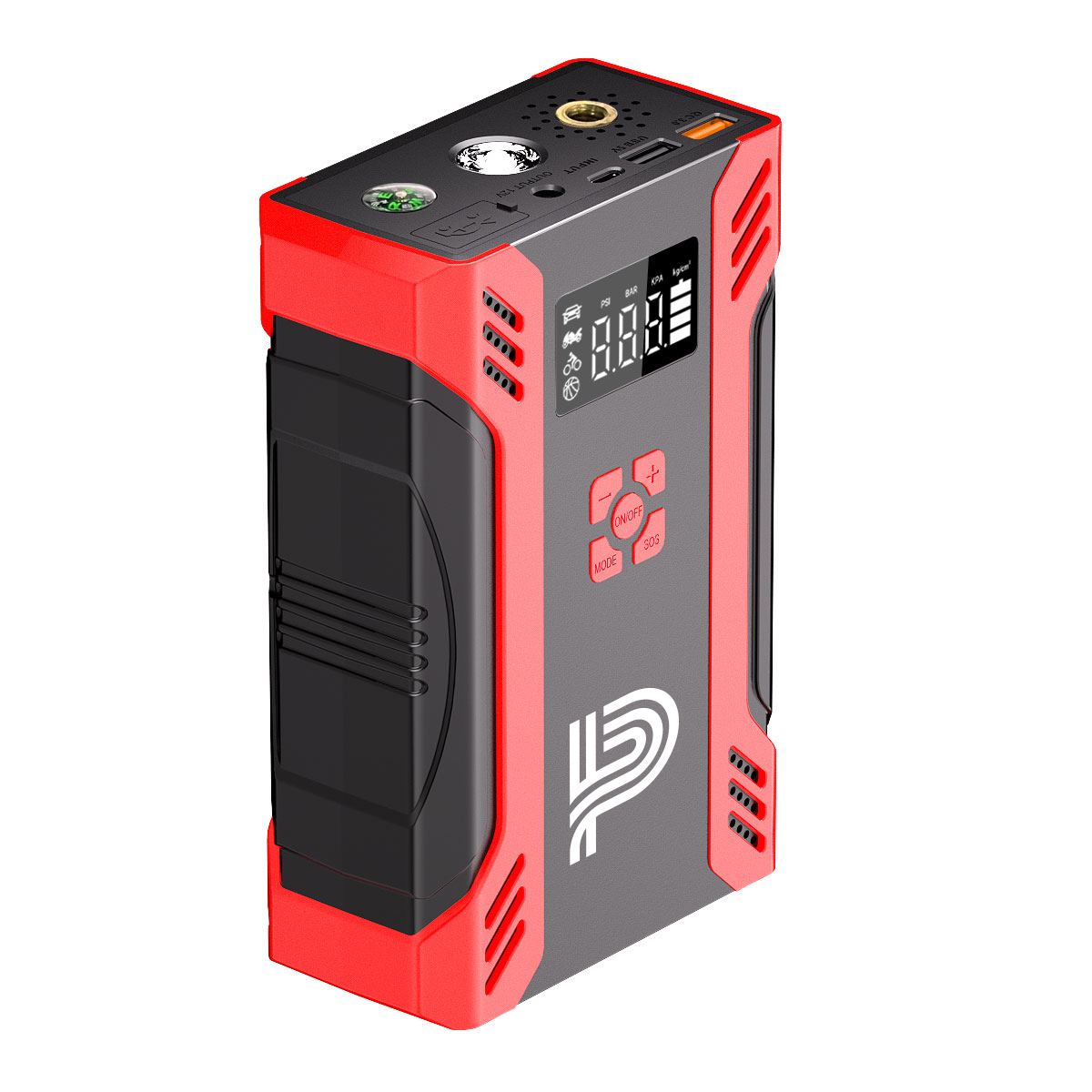 1500A Car Jumper & Inflator Combo with Accessories & Gift Box - 8000mAh 8