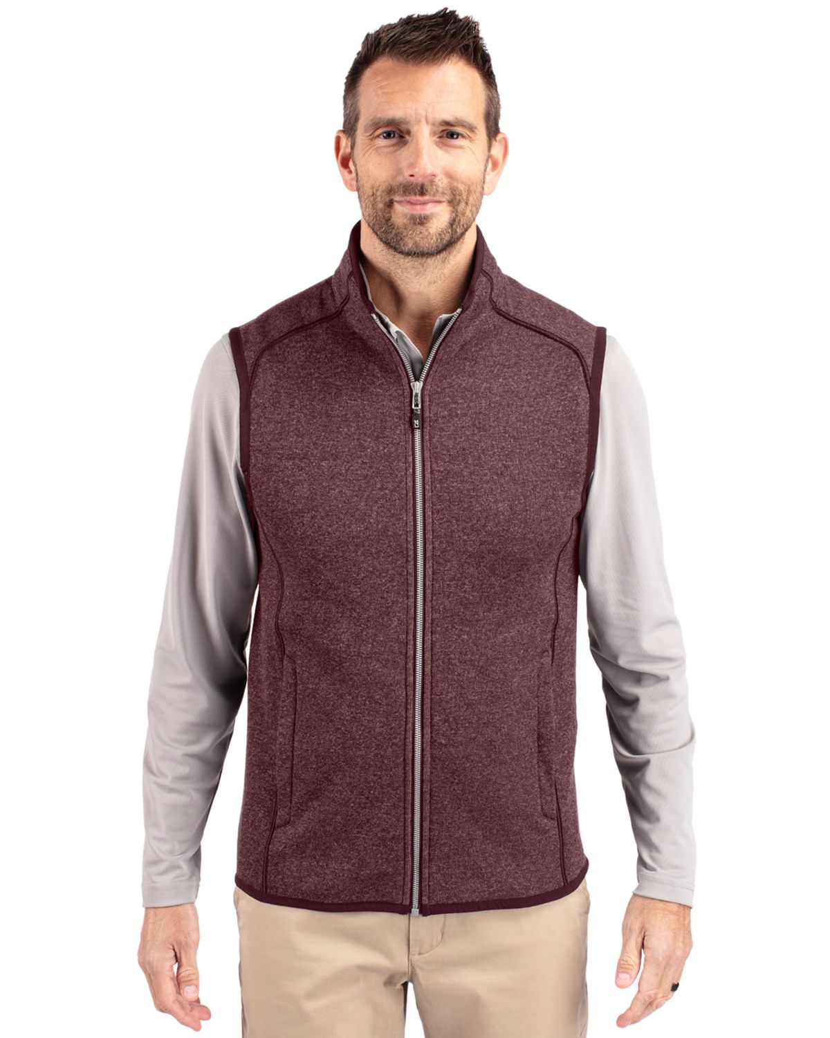Mainsail Sweater-Knit Mens Full Zip Vest