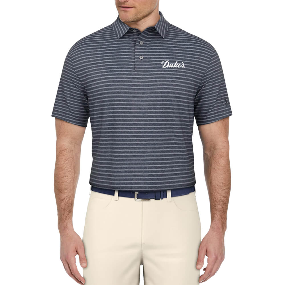 PGA Tour Heather Feeder Stripe Men's Polo 7