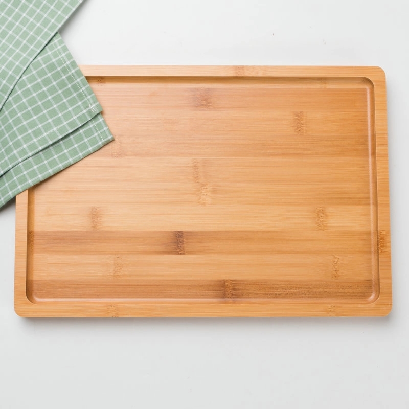 Square Wood Dinner Plate 3