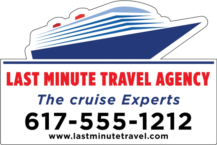 Custom 12" x 18" Cruise Ship Full color 35 mil Car Magnet 2