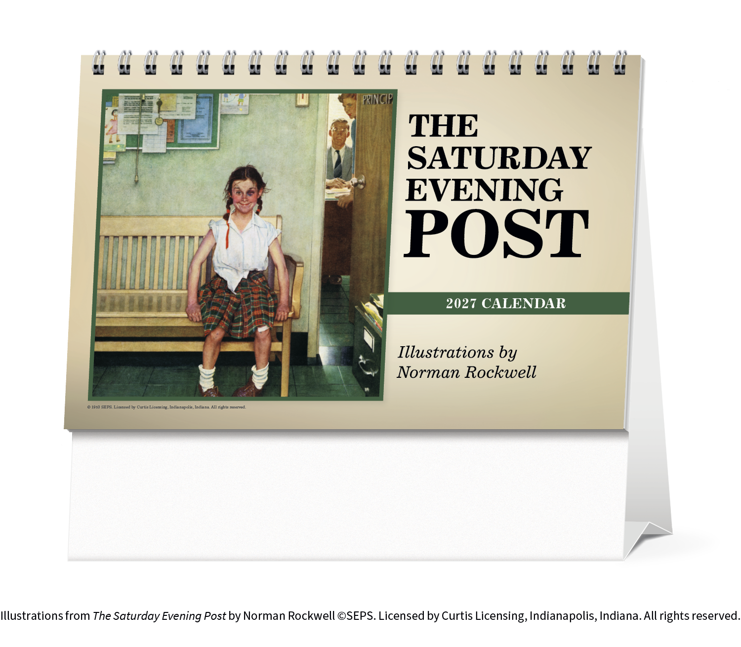 Triumph® Calendars The Saturday Evening Post Large Desk Calendar 65