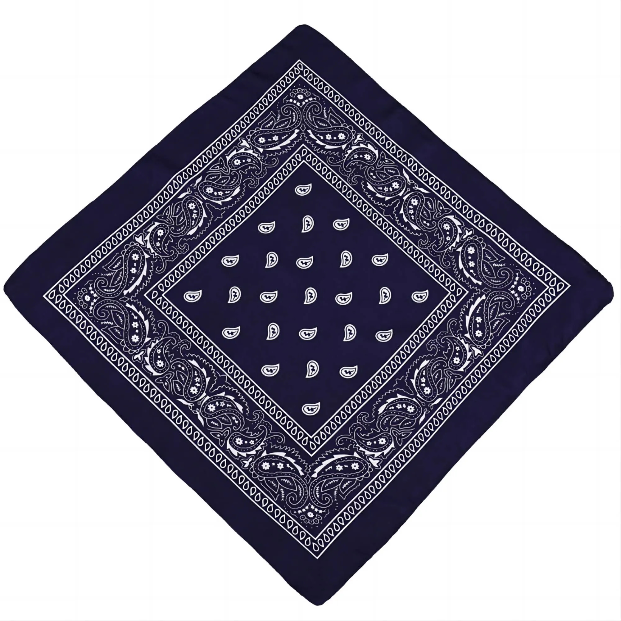 22" Full Color 100% Cotton Paisley  Bandana 3