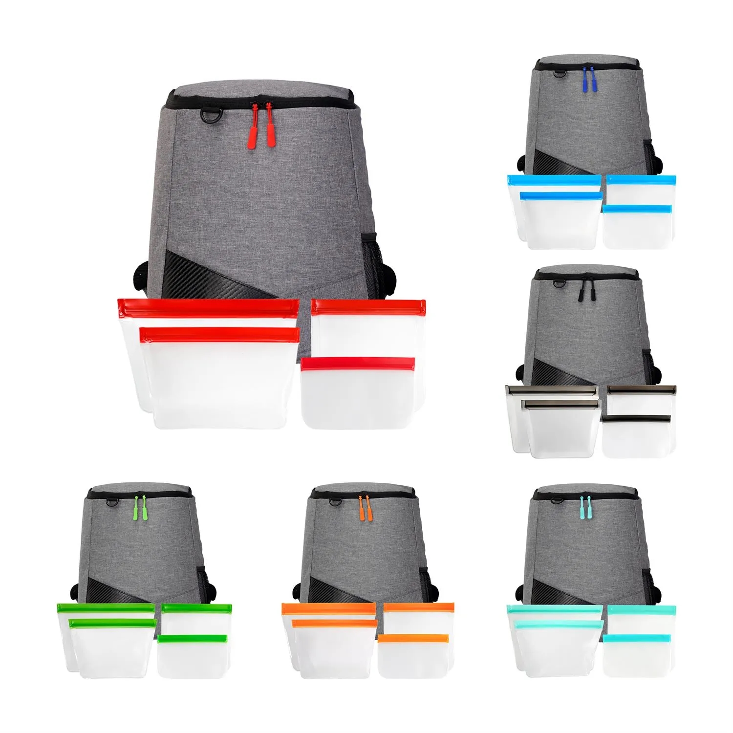 Reusable Food Storage Backpack Set 6