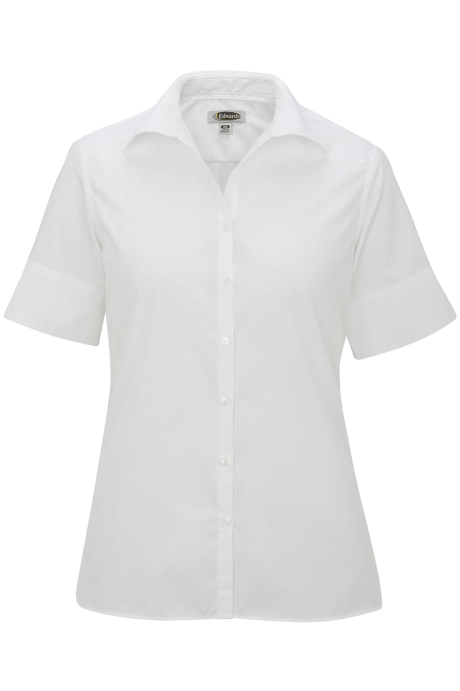 Lightweight Poplin Short Sleeve Ladies Shirt