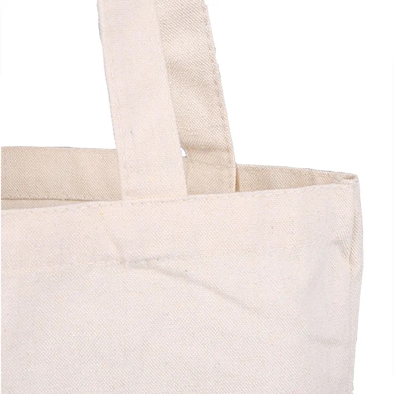 Digital Printing Reusable Canvas Bag, custom tote bag with logo imprint 5