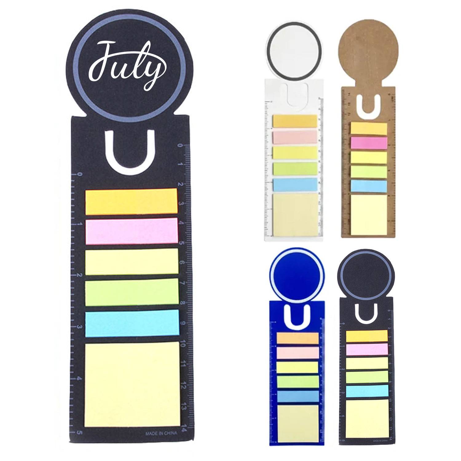 Eco Ruler Printed 5-color Sticky Notes 9