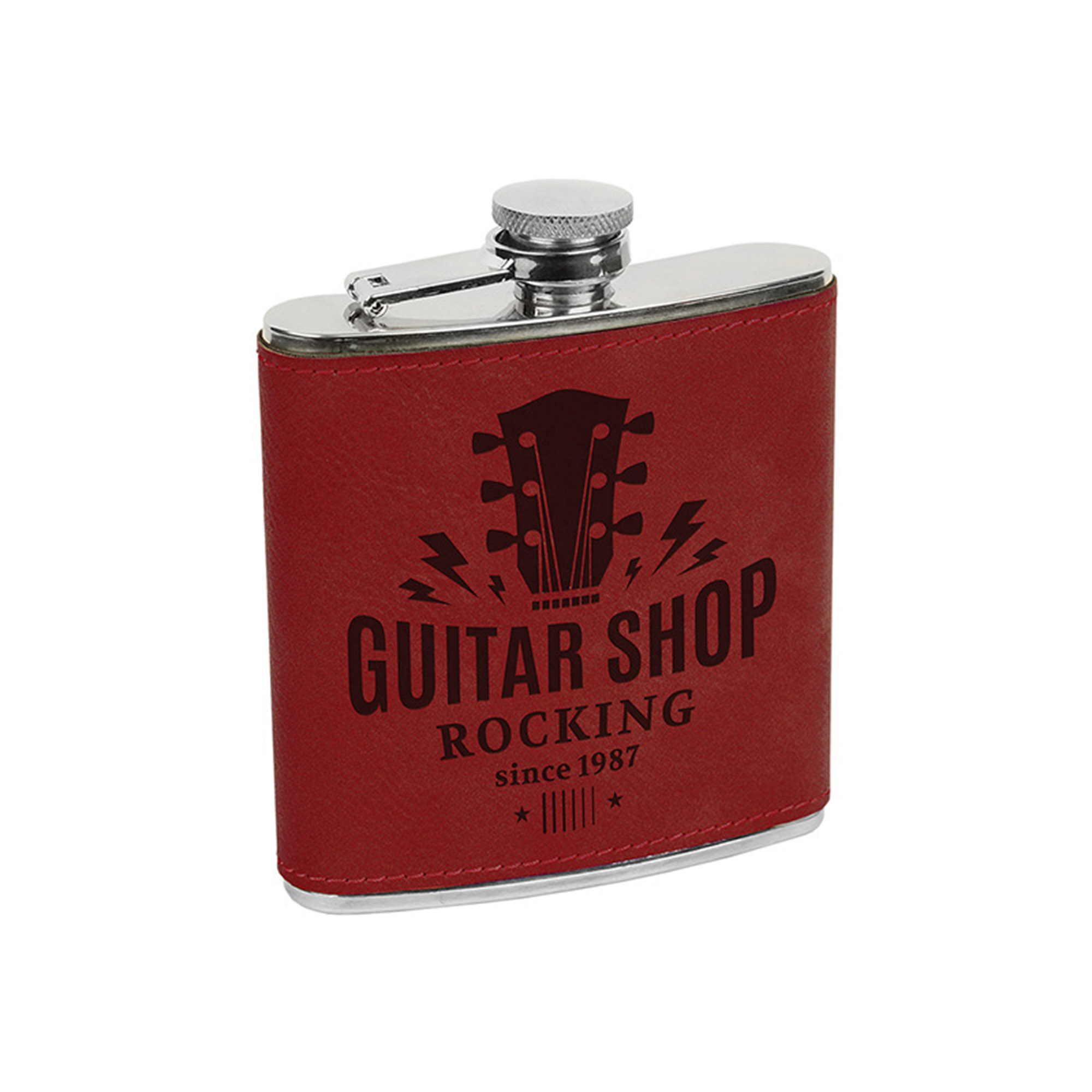 8 oz. Leatherette Stainless Steel Flasks 8