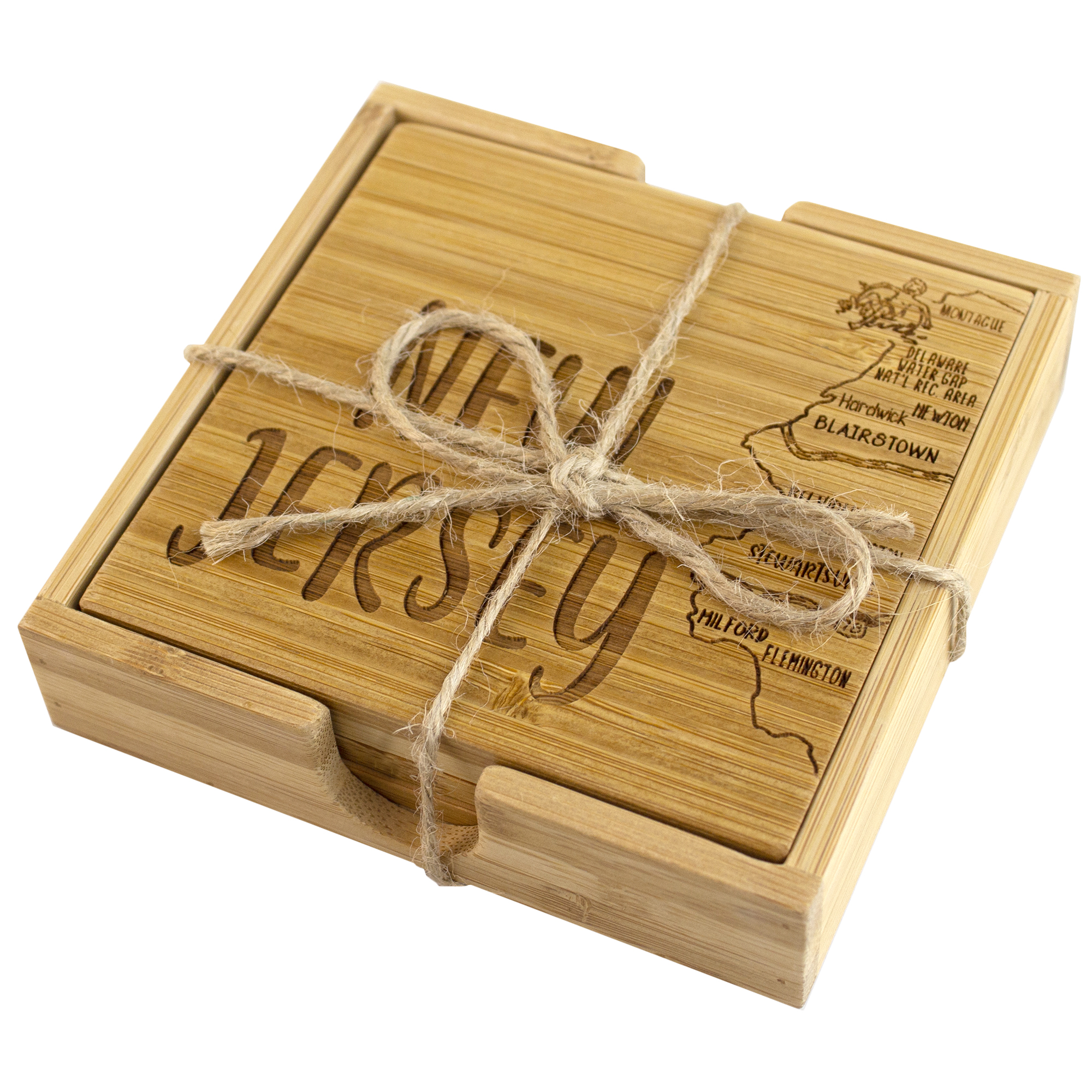 New Jersey Puzzle Coaster Set 4