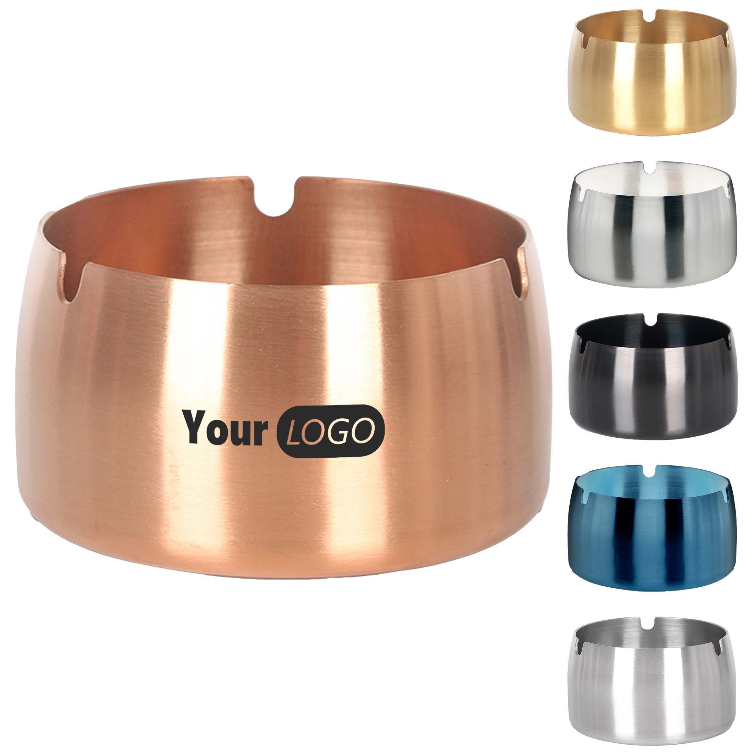 Stainless Steel Classic Round Ashtray 2