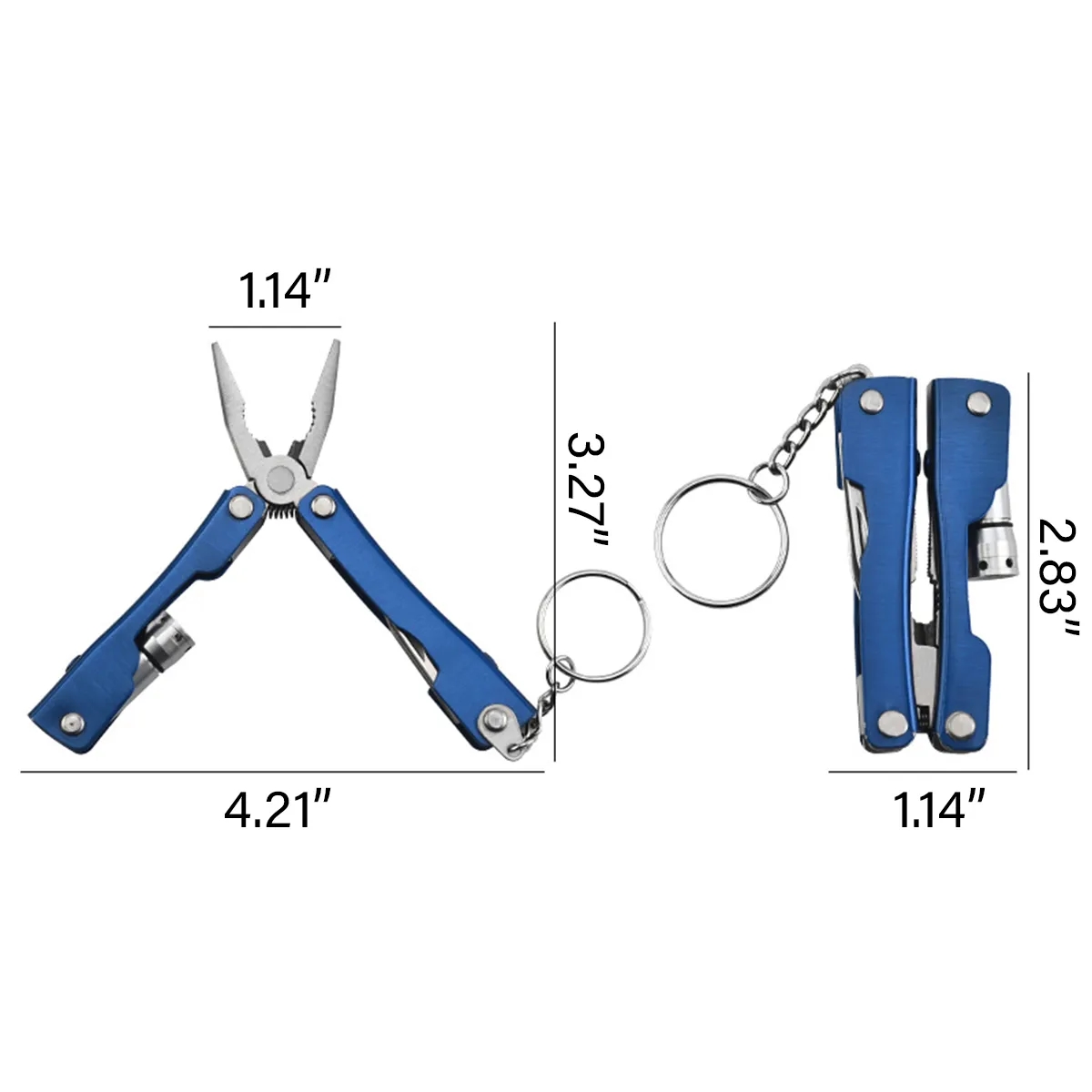 Folding Pliers Functional Pocket Multitool With Flashlight 10