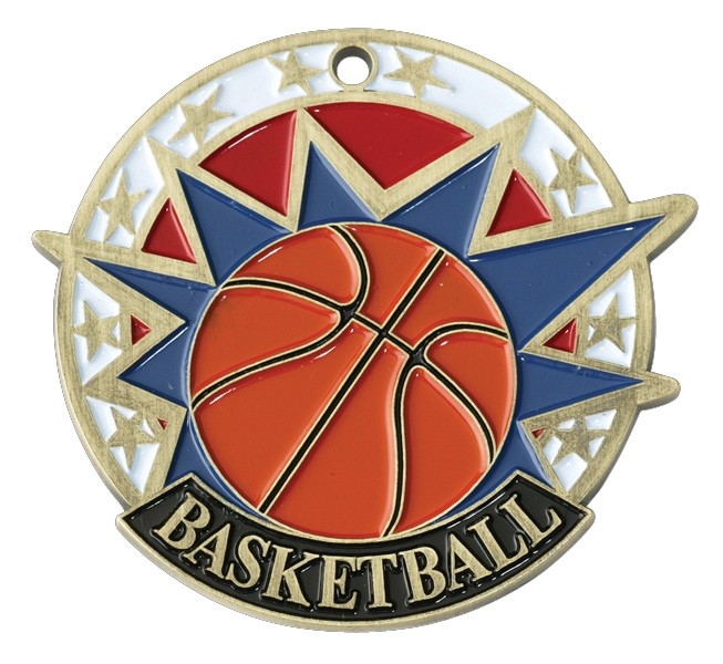 Basketball USA Sport Medal, 2" 2