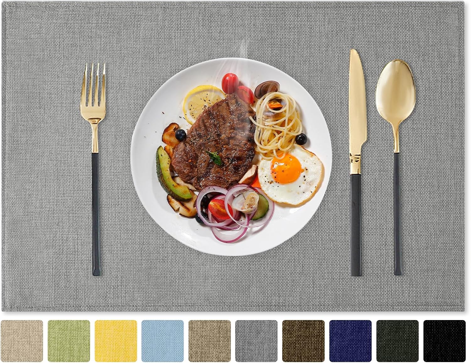 Outdoor Vinyl Place Mats for Dining 13