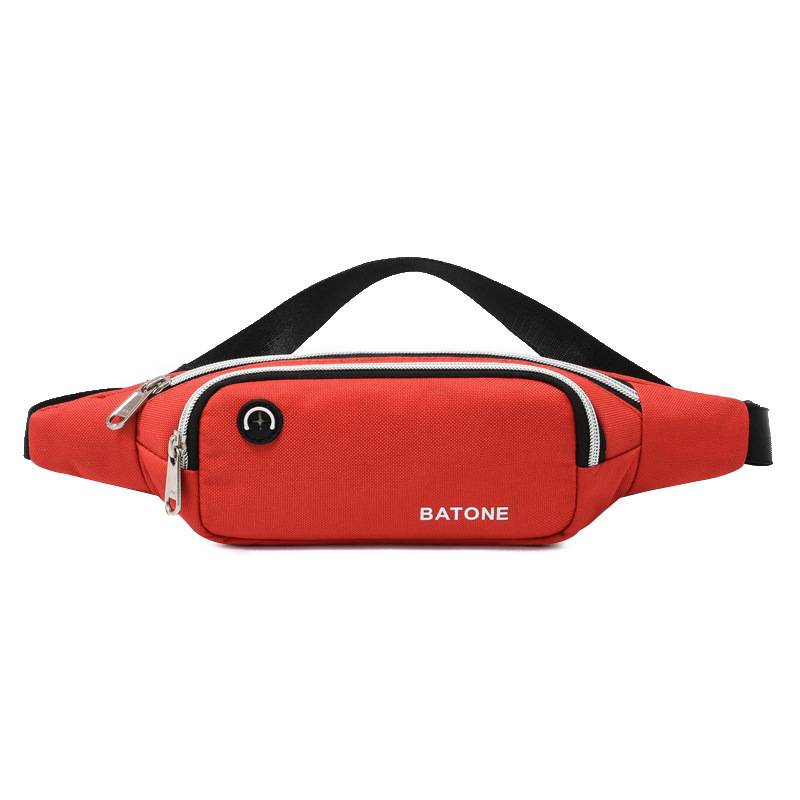 Oxford Sports Fanny Pack Belt Bag With Earphone Port 4