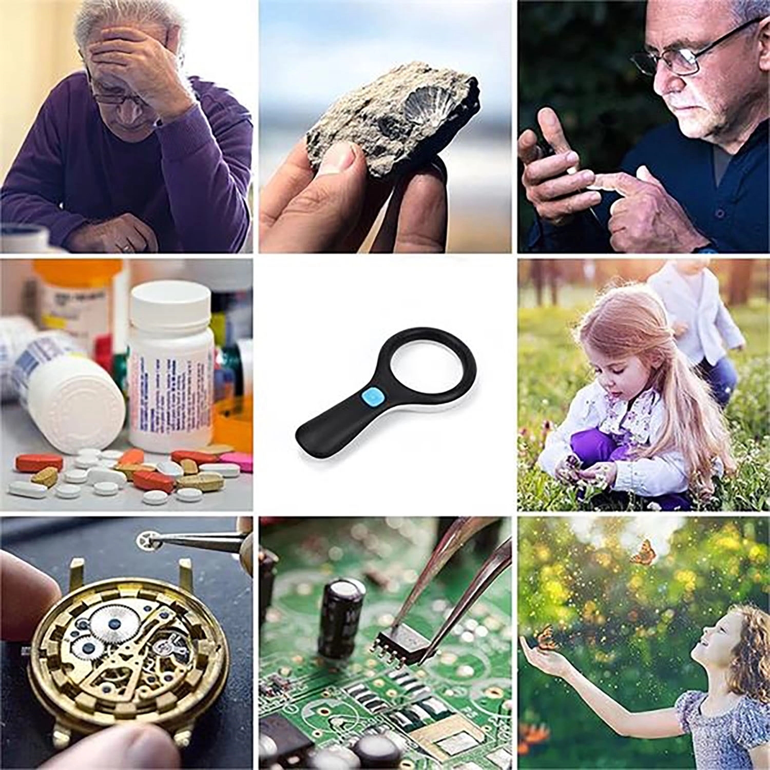 Magnifying Glass With Led Lights Handheld 6