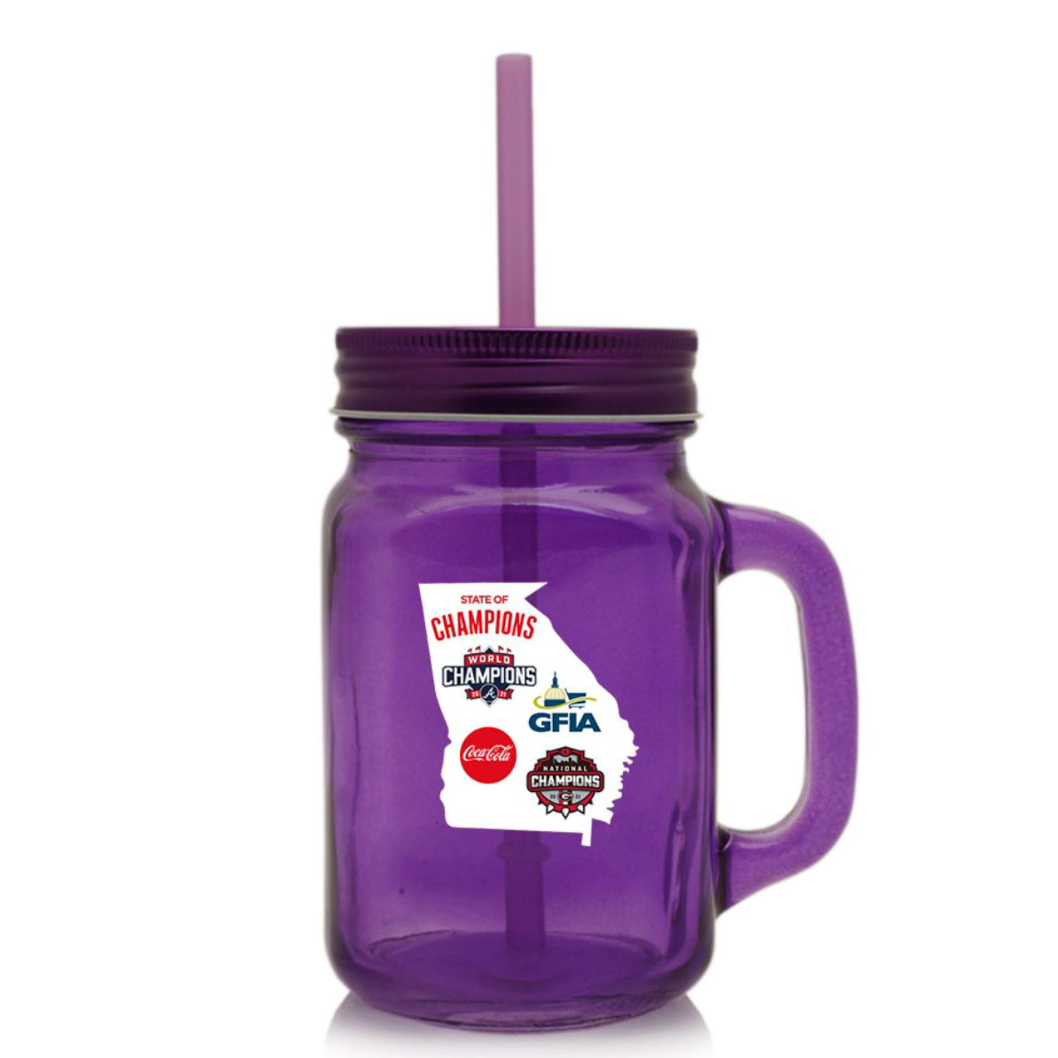 15 oz. Colored Mason Jars with Handle 2