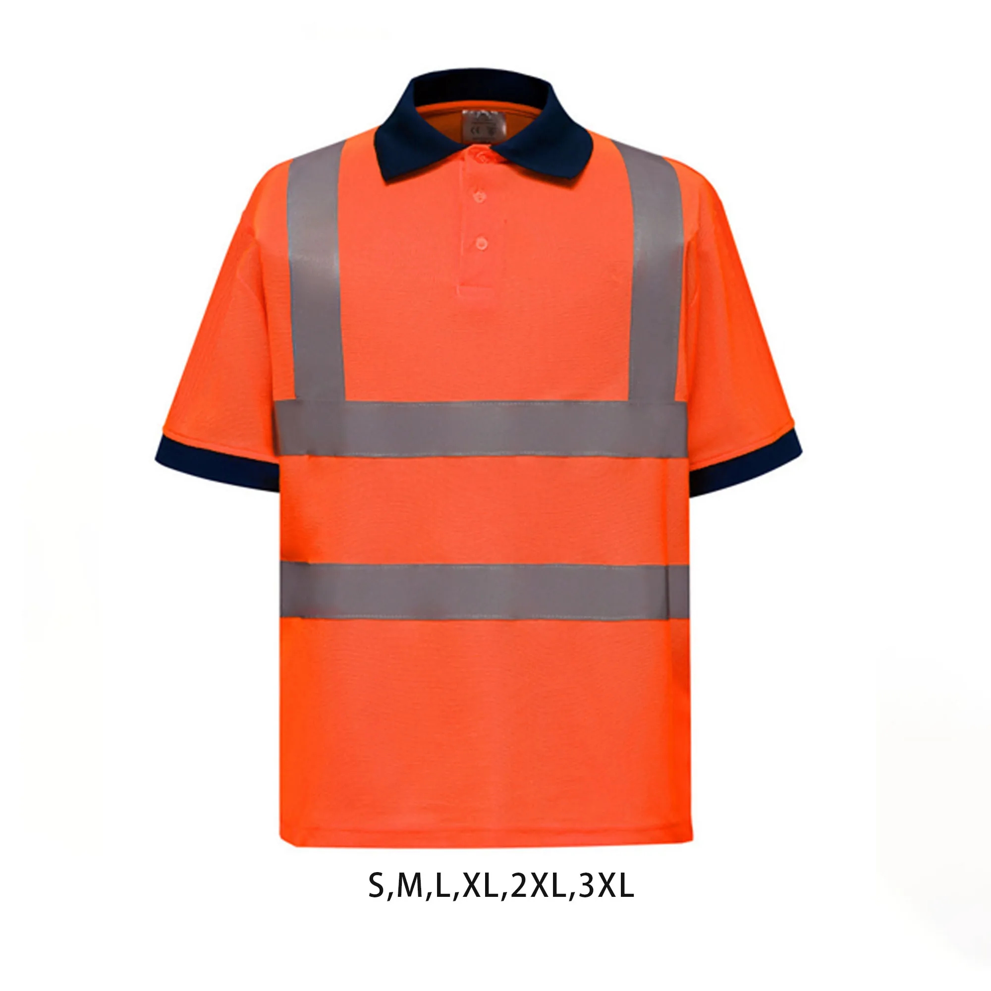 S to XXL safety reflective short sleeves T-shirt 3