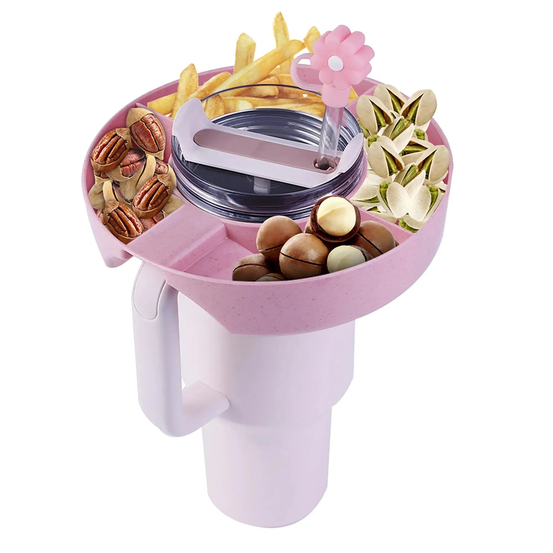 Plastic Multifunctional snack platter thermos mug 9