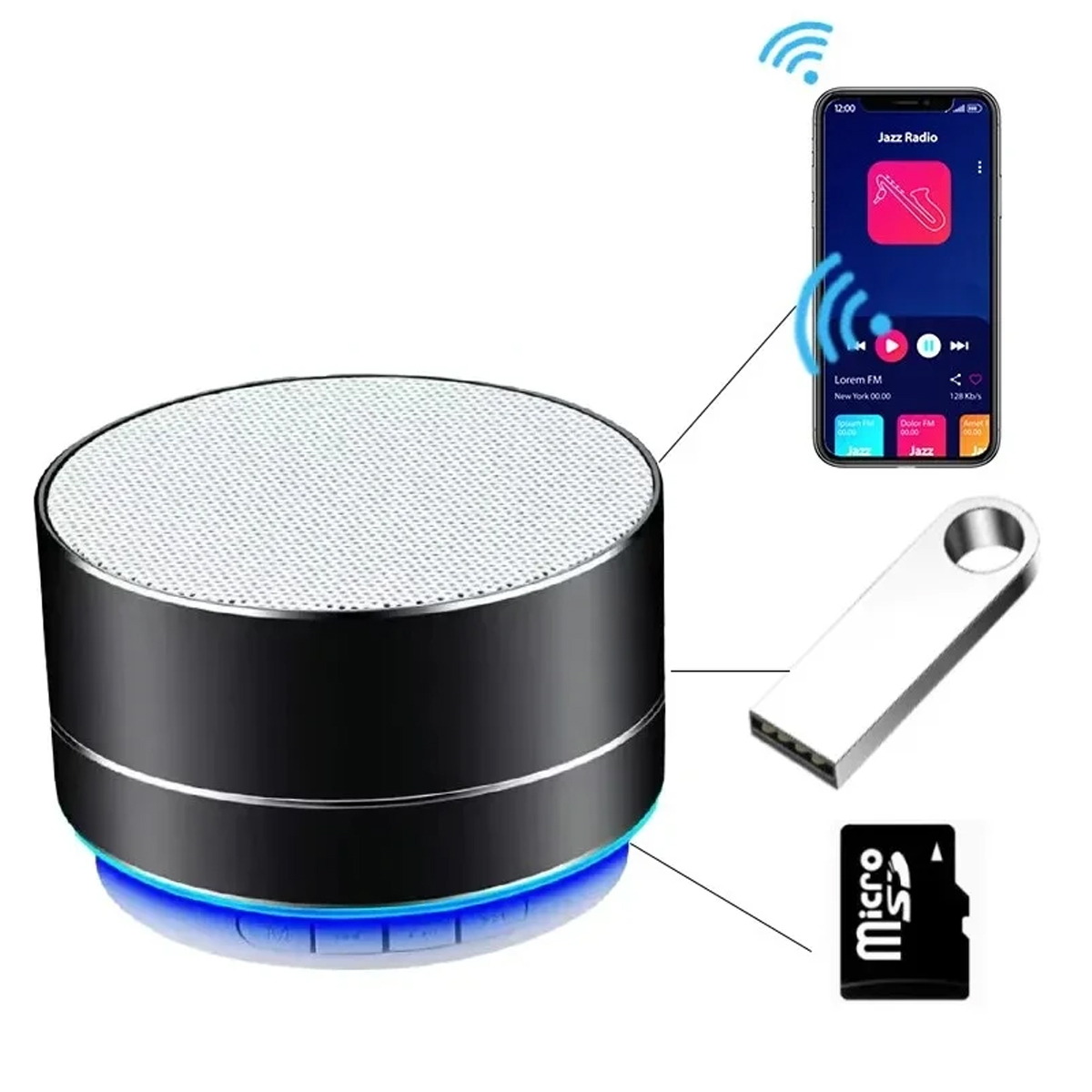 Mini Portable Bluetooth Wireless Speaker 7